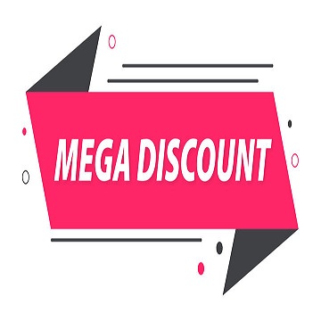 image vector of mega discount
